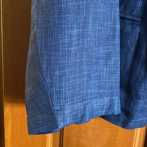 Designs & Co. Lane Bryant New with Tags Dark Blue, Linen/Rayon Jacket Size 26/28 - Picture 5 of 7